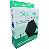 Mascarillas FFP2 homologadas CE 2163- color negro- filtrado de 5 capas - ProAir - Mascarilla protección respiratoria